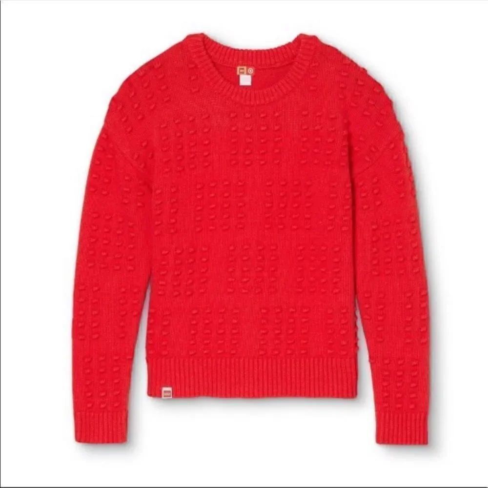 LEGO Collection x Target Kids Red Textured Sweater Size XL - Picture 3 of 6